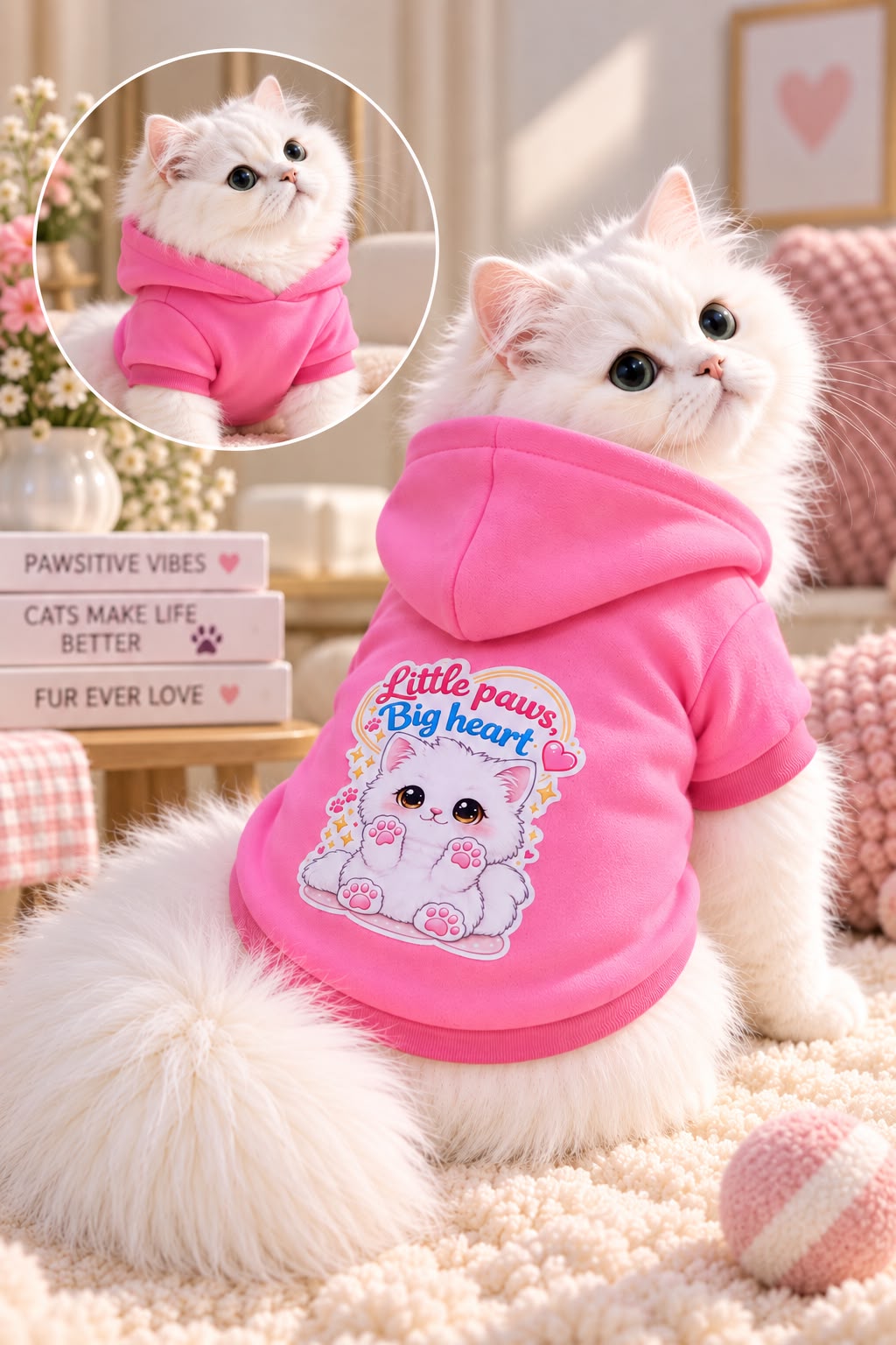 Little Paws, Big Heart Pet Hoodie💗