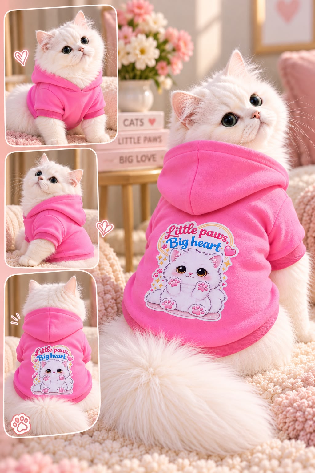 Little Paws, Big Heart Pet Hoodie💗