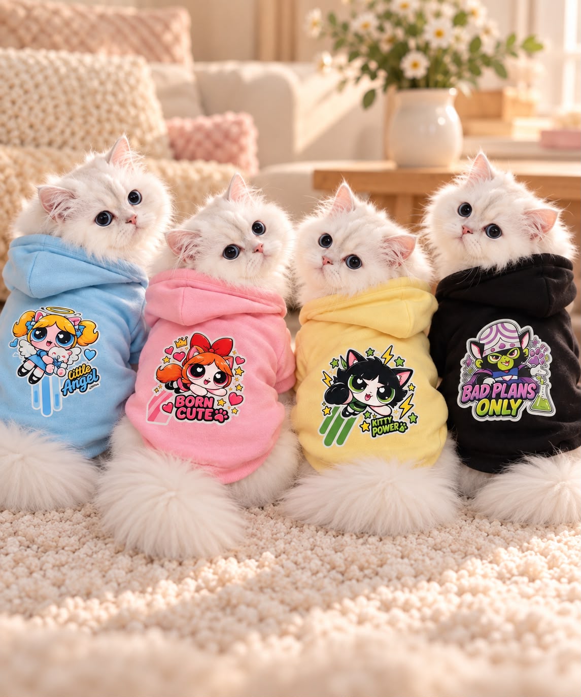 ⚡ Blossom 🌸 Powerpuff Cats Collection - Limited edition