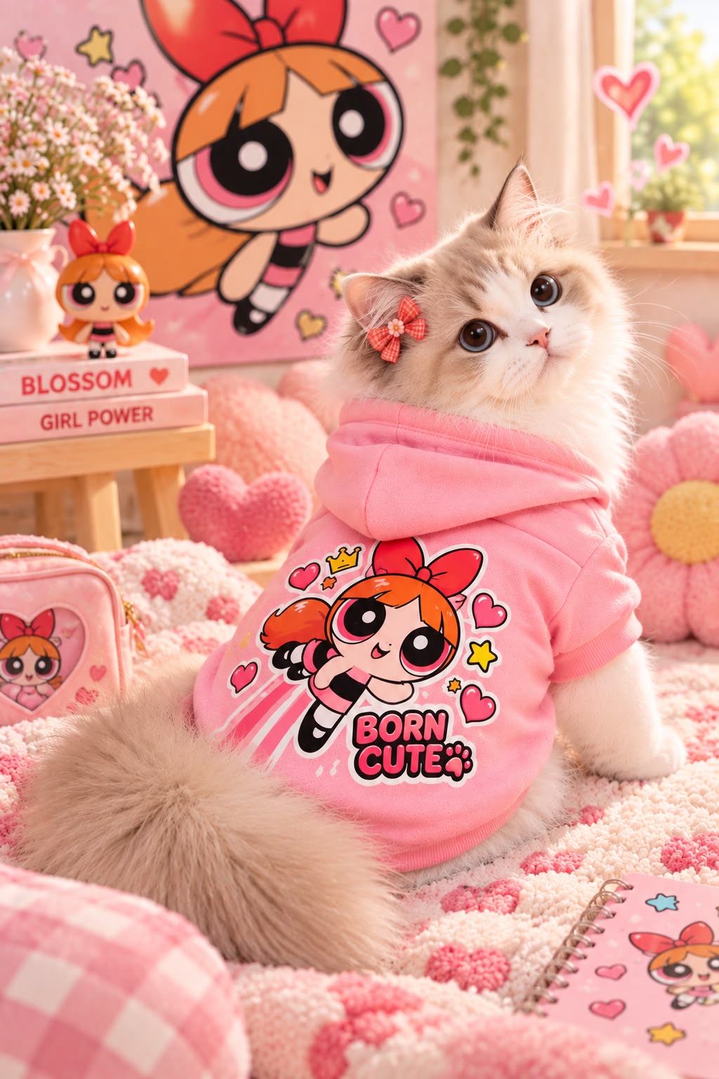 ⚡ Blossom 🌸 Powerpuff Cats Collection - Limited edition