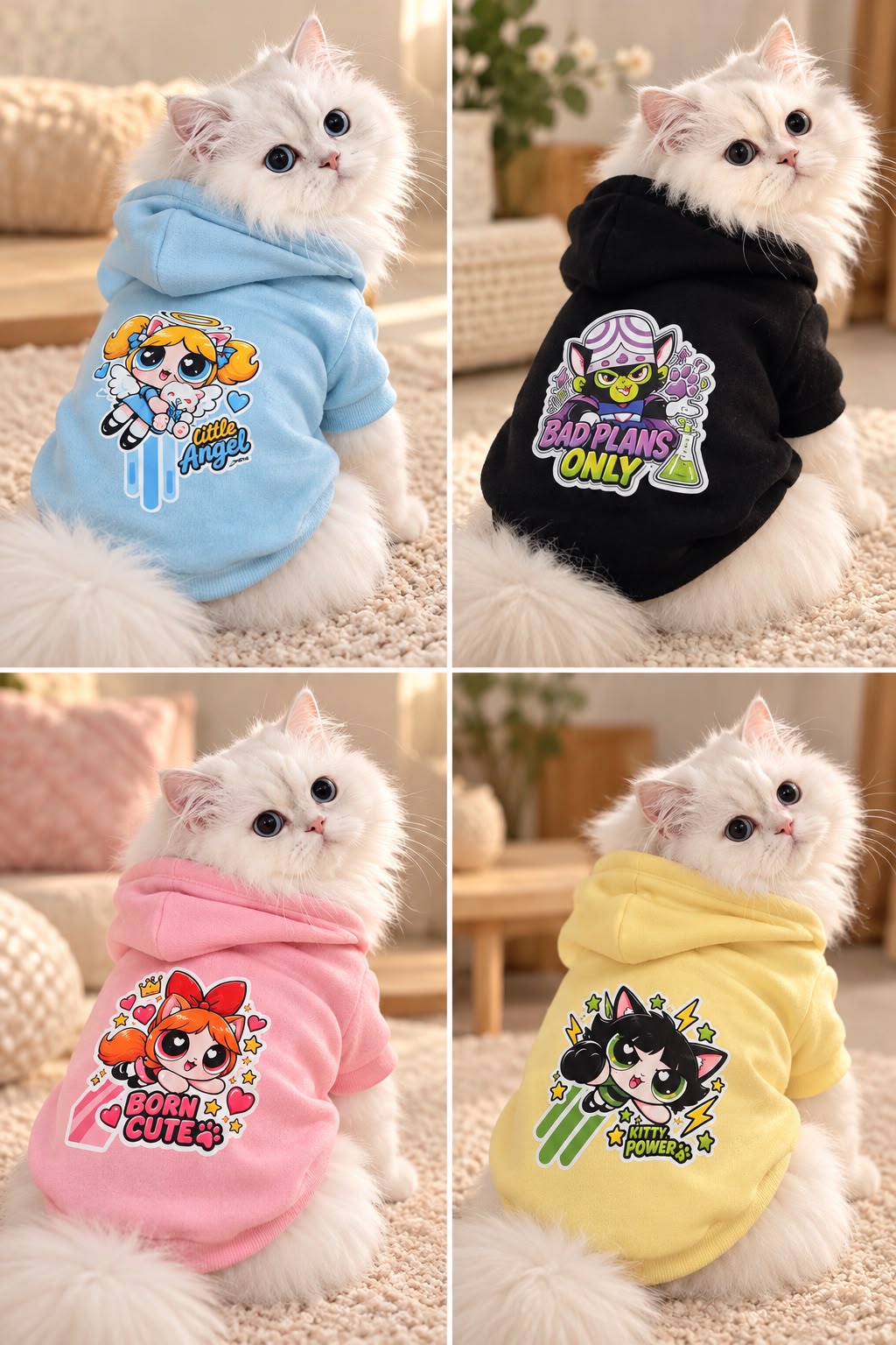 ⚡ Blossom 🌸 Powerpuff Cats Collection - Limited edition