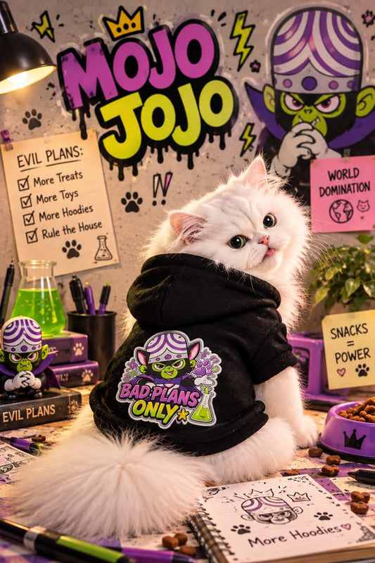 Mojo Jojo Pet Hoodie 😈 Powerpuff Cats | Limited edition