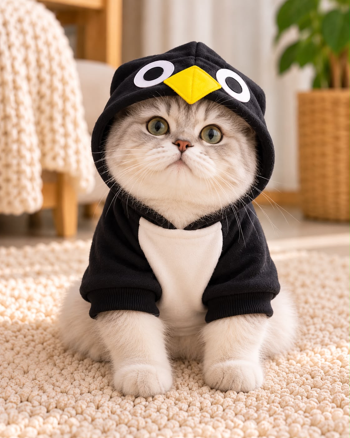 Penguin Pet Hoodie 🐧