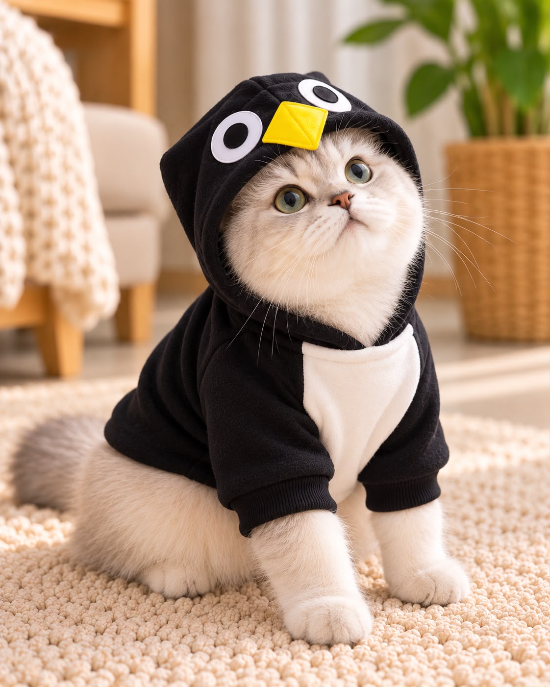 Penguin Pet Hoodie 🐧