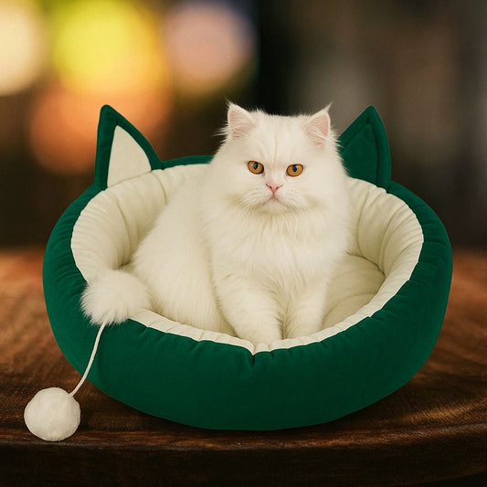 CAT Ears Pet bed with tail 😻