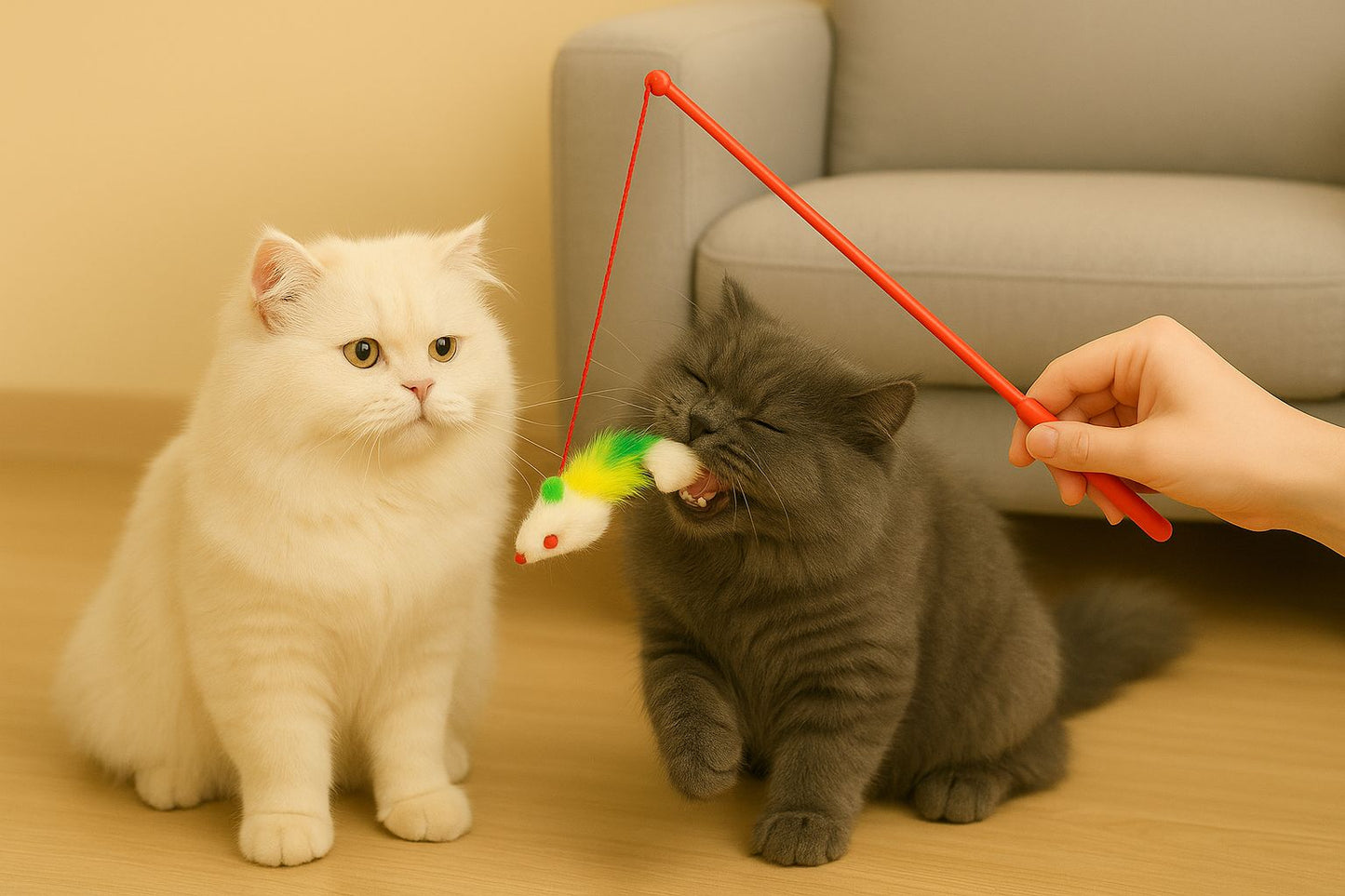 Pet Mouse Toy Stick