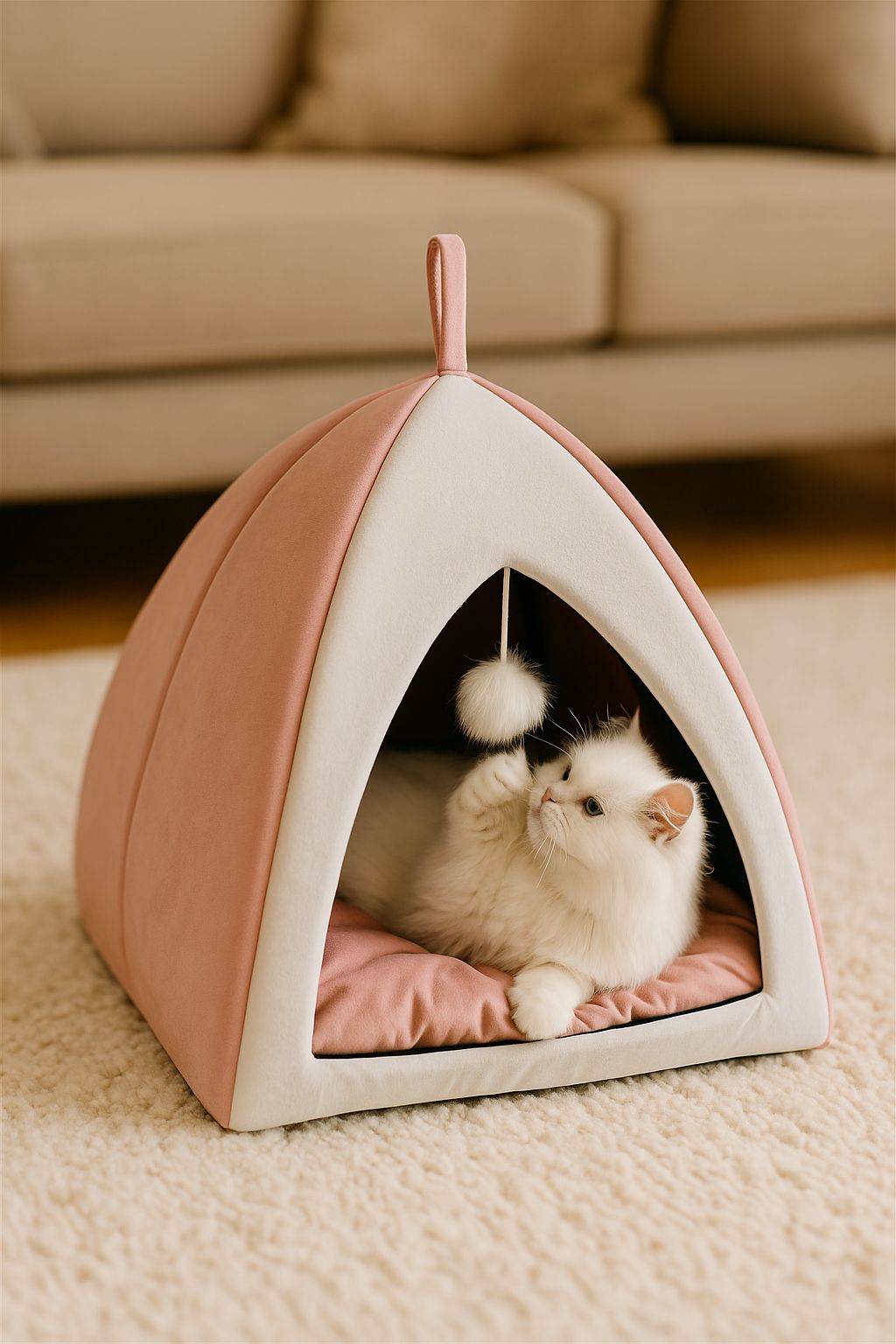 Triangle Pet House - Warm Pet Nest - Free Home Delivery 🚚