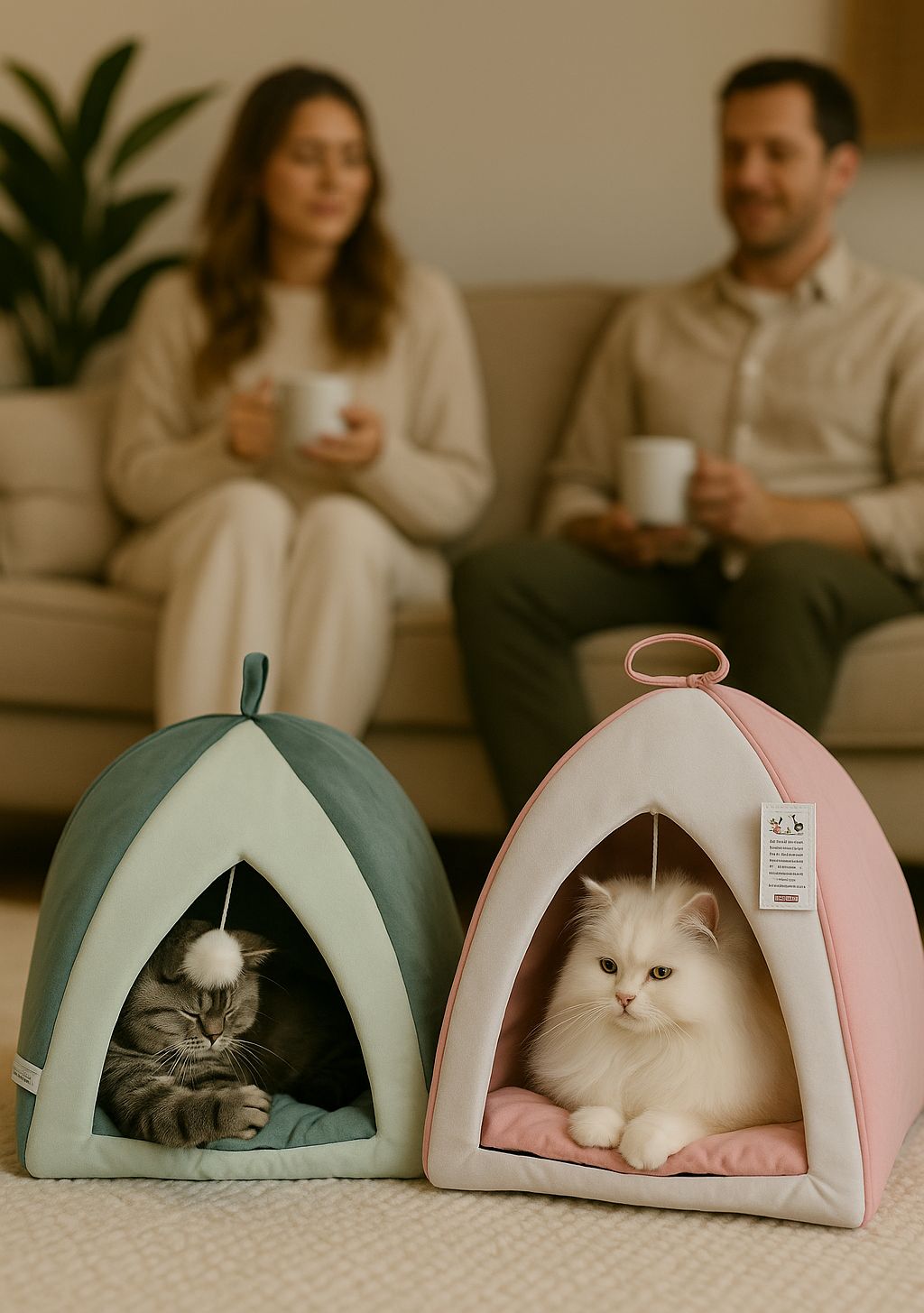 Triangle Pet House - Warm Pet Nest - Free Home Delivery 🚚