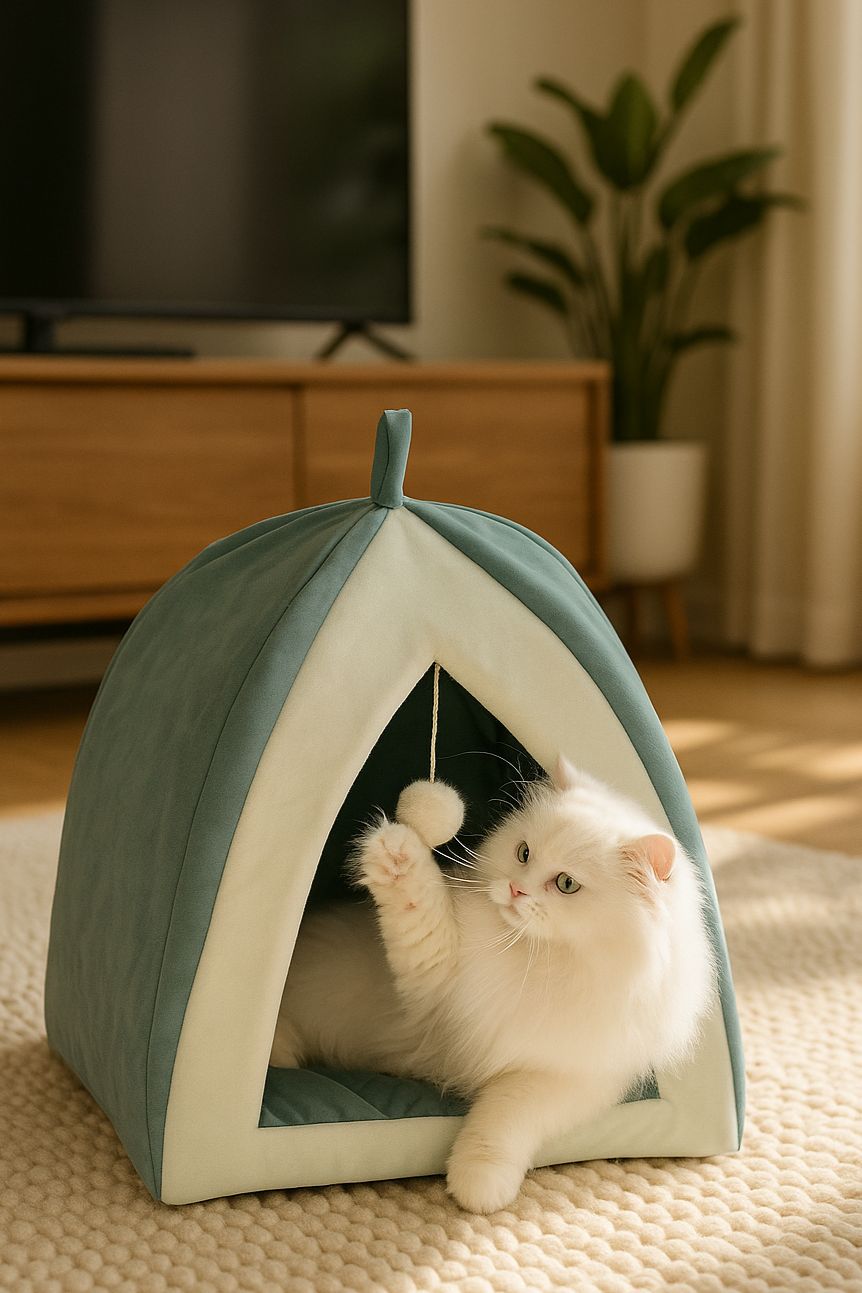 Triangle Pet House - Warm Pet Nest - Free Home Delivery 🚚