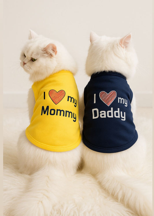 I love daddy shirt/ I Love mommy shirt