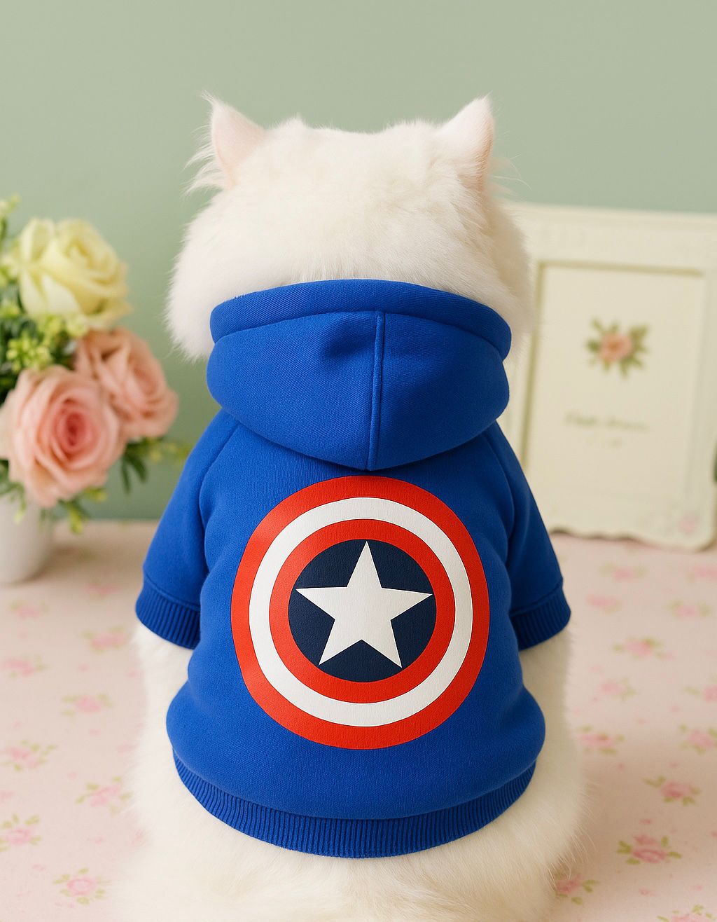 Captain America Pet Hoodie 🎖️