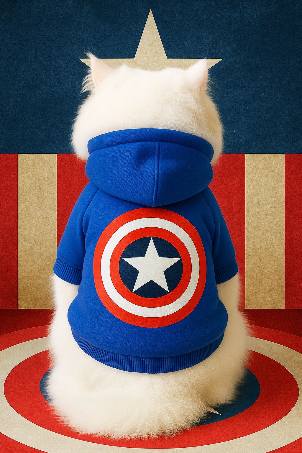 Captain America Pet Hoodie 🎖️