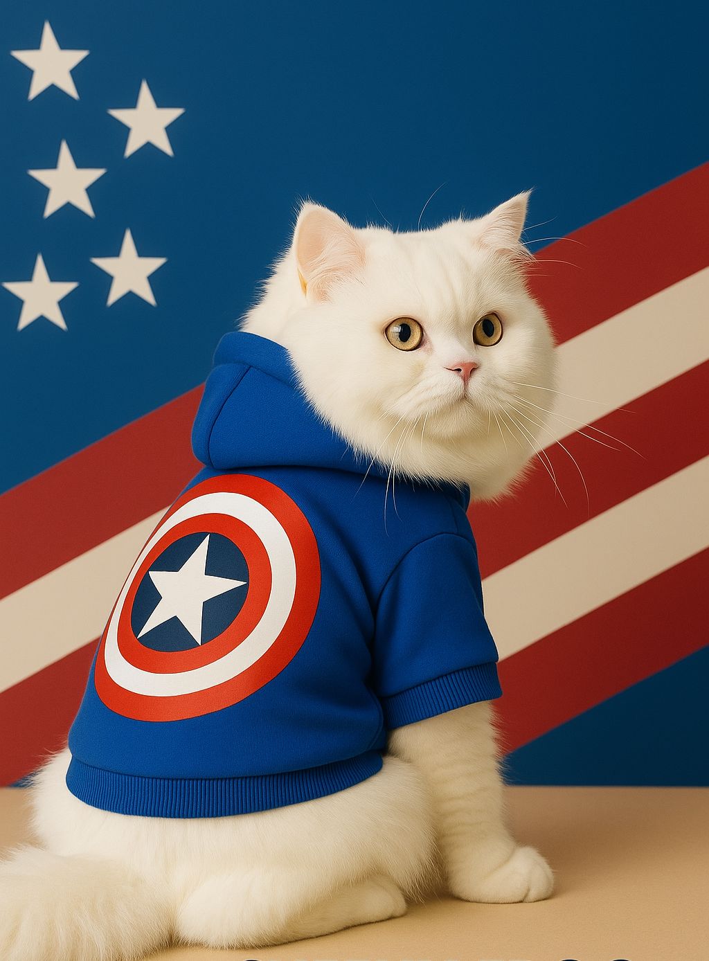 Captain America Pet Hoodie 🎖️