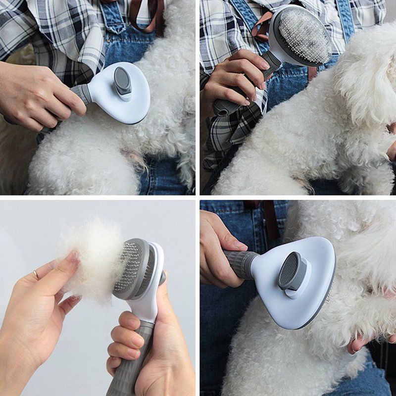 Purry Pet Grooming Brush -  Button Press