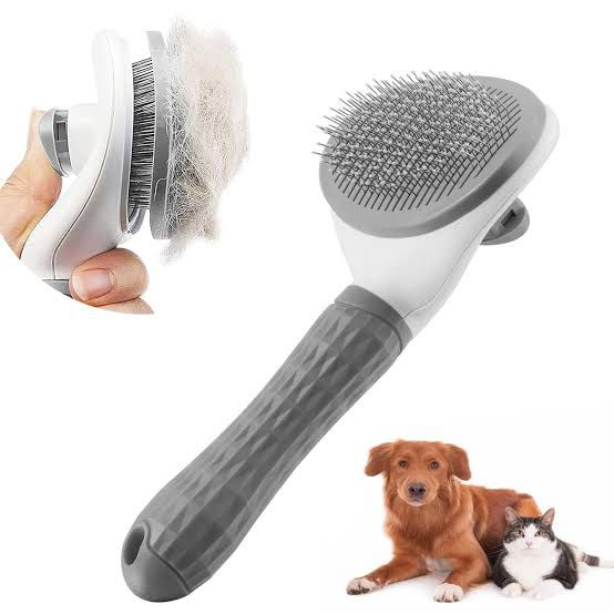 Purry Pet Grooming Brush -  Button Press