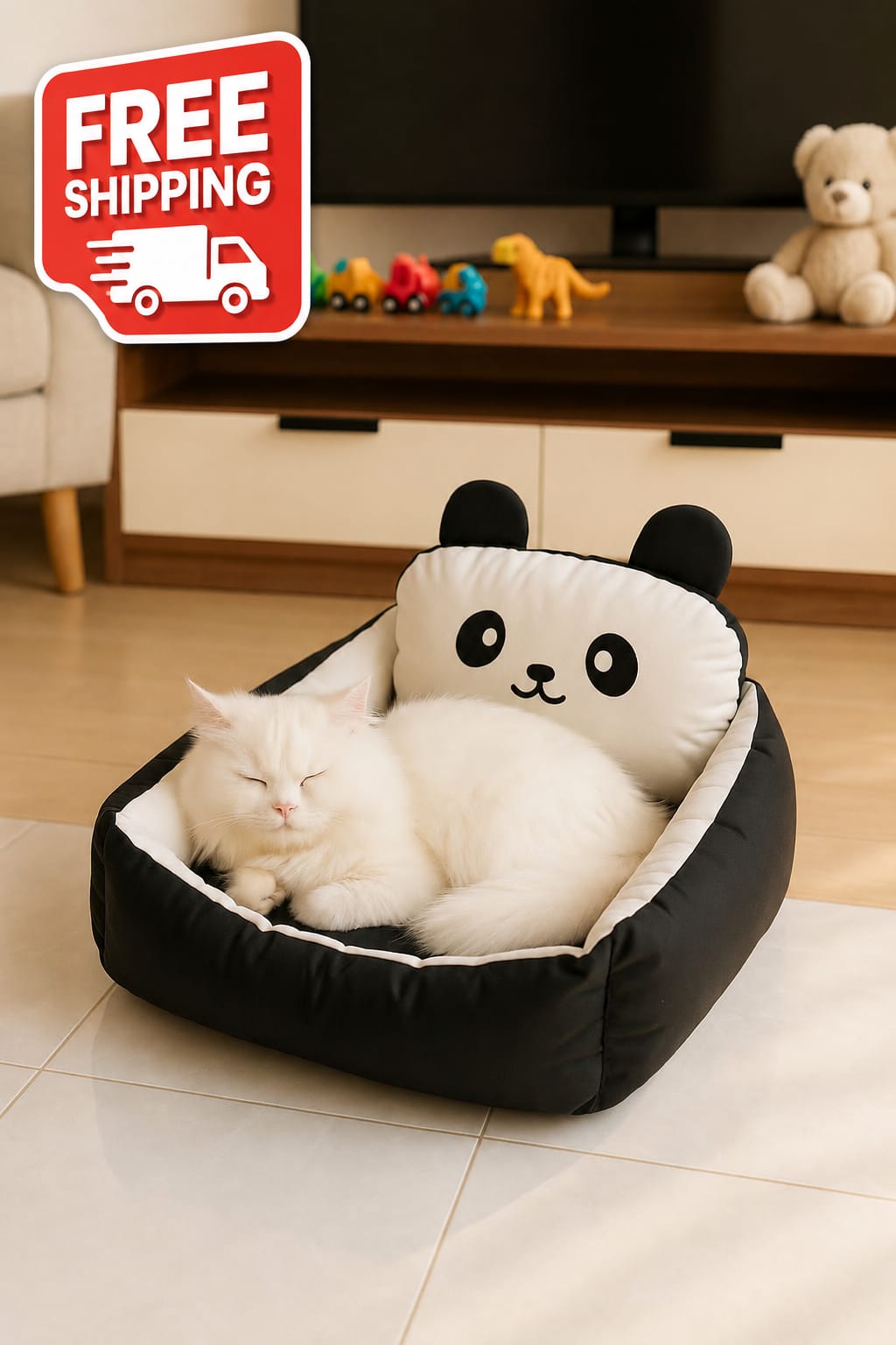 Cute Panda Pet Bed   Free Shipping  🔴