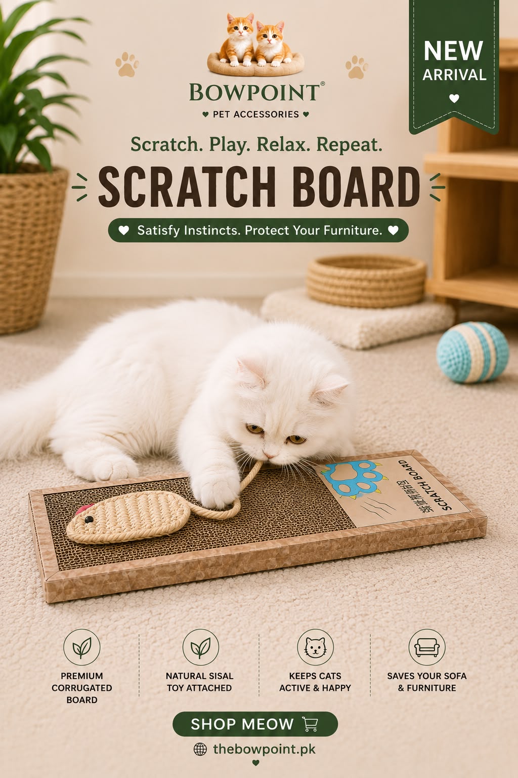 Pet scratcher - with catnip