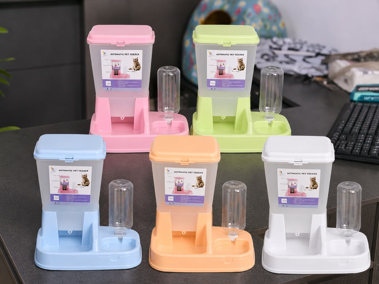 Pet food and water dispenser - Big Size Free Shipping 🟢