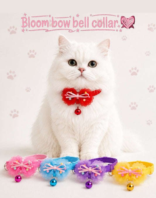 🌸 Bloom Bell Cat Collar 🔔