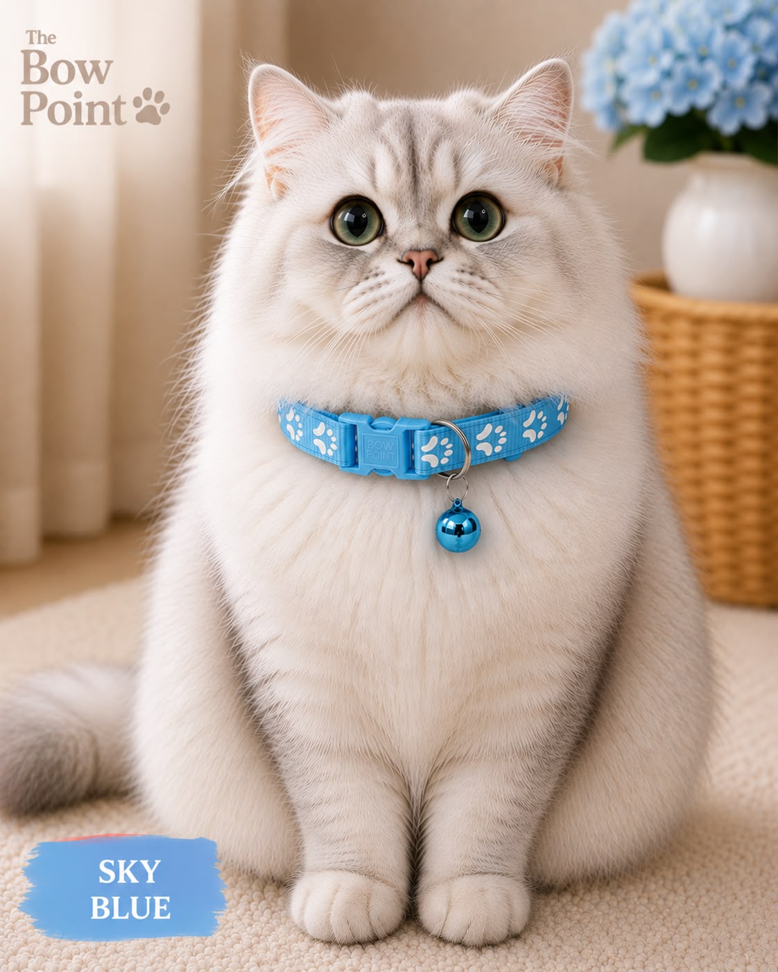 Paw Pet Collar with Bell