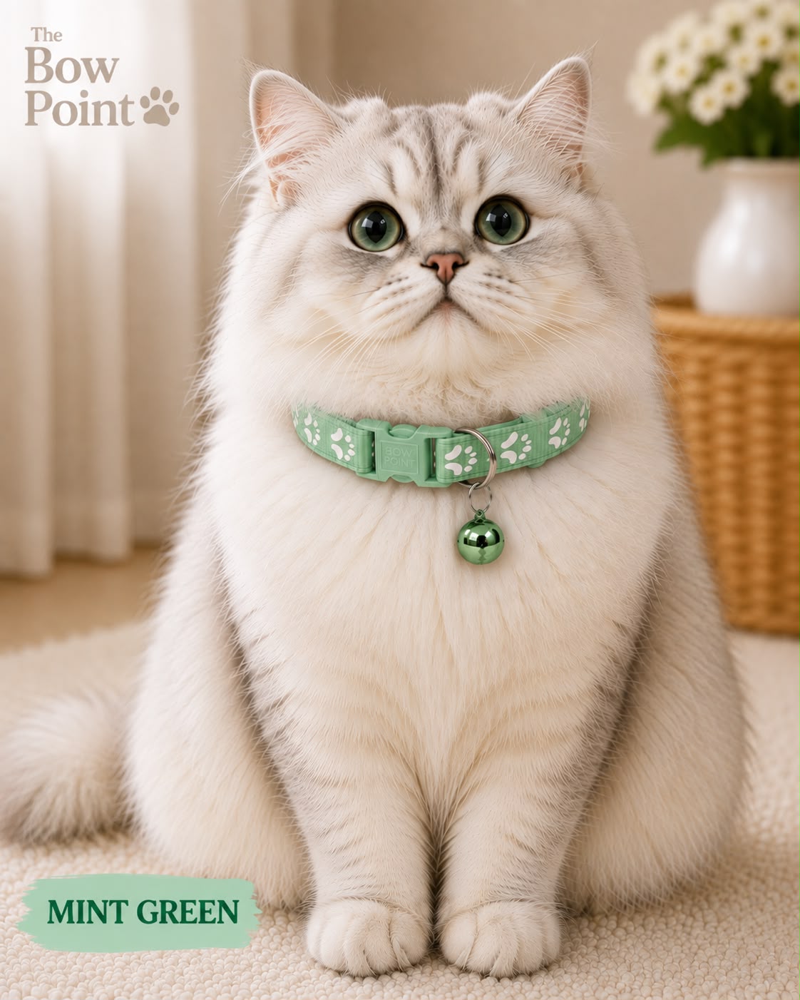 Paw Pet Collar with Bell