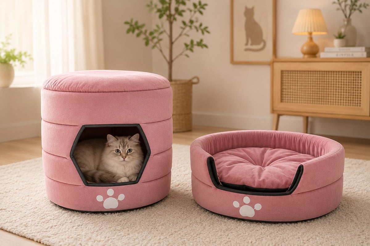 Cucoon Convertible Pet House – Cat House with Cushion