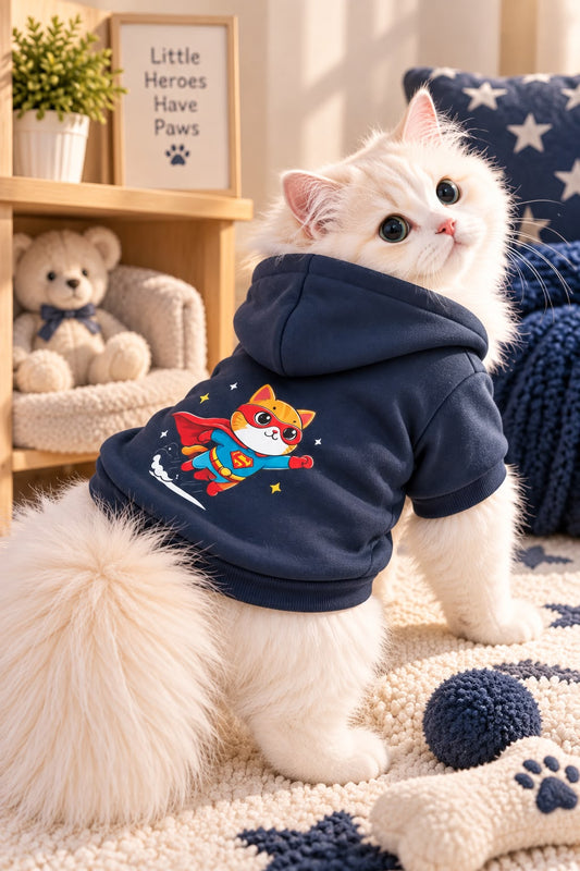 Super cat pet hoodie🦸