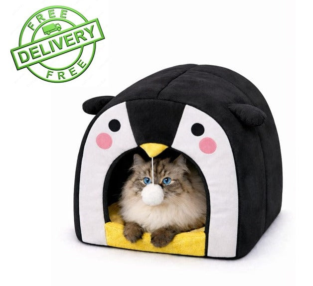 Black Penguin pet house - XL | Free Shipping 🟢
