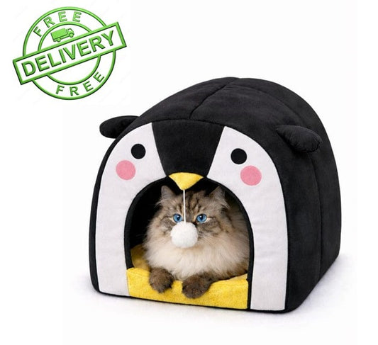 Black Penguin pet house - XL | Free Shipping 🟢