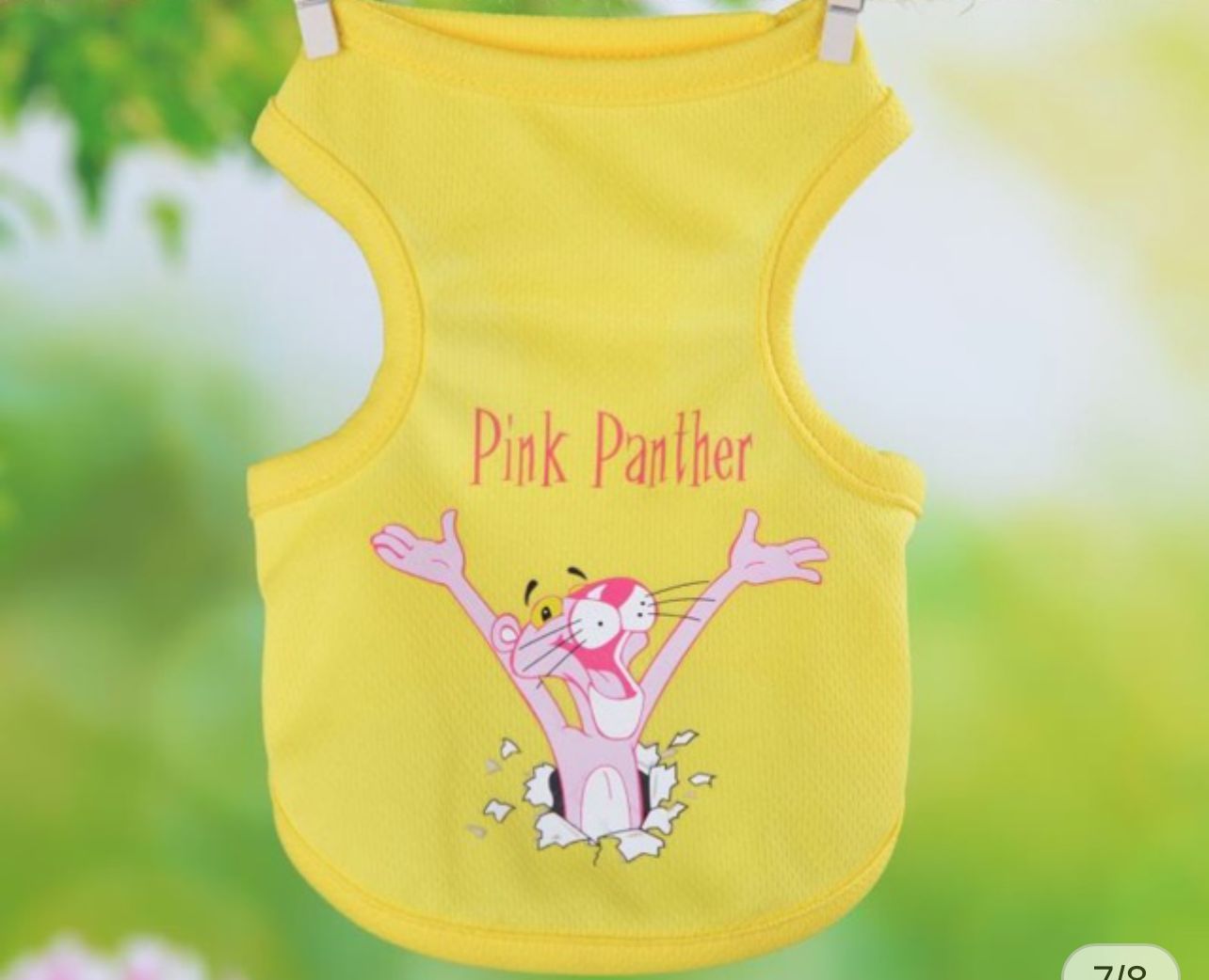 Pink panther pet shirt 🐆