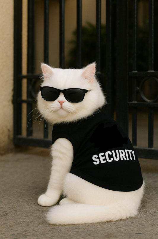 Security pet shirt - BLACK 🚔