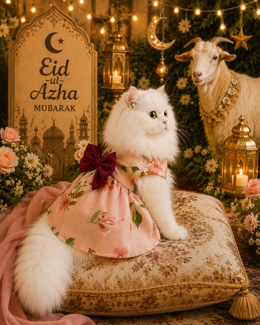 Peach blossom pet frock 🌺