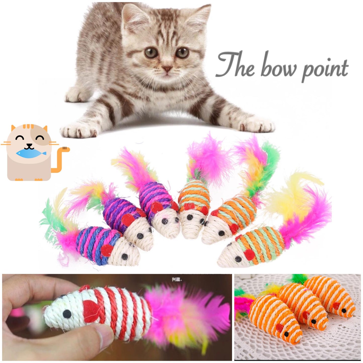 Sisal Mouse Cat Toy.