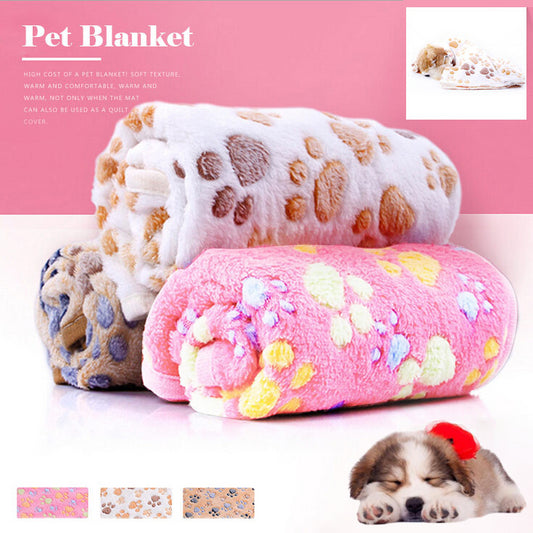 Pet Blanket paw printed.