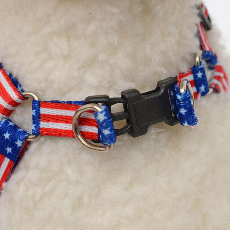 Printed Pet harness Adjustable For Cats and Small breed dog