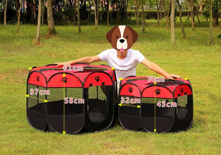 Pet Play tent – Medium Size (74*32*43cm).