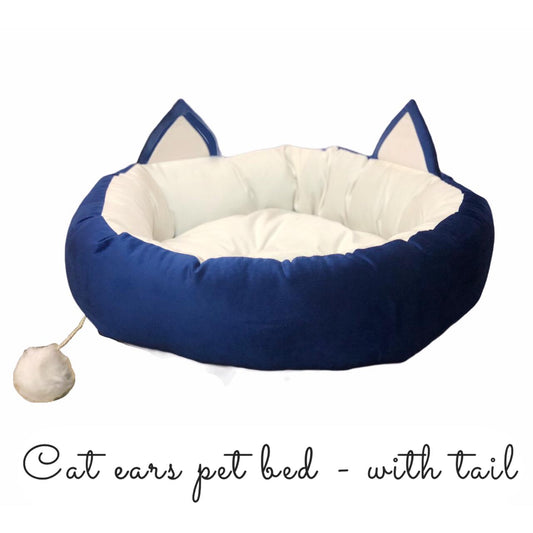 Cat Ears Pet Bed with tail