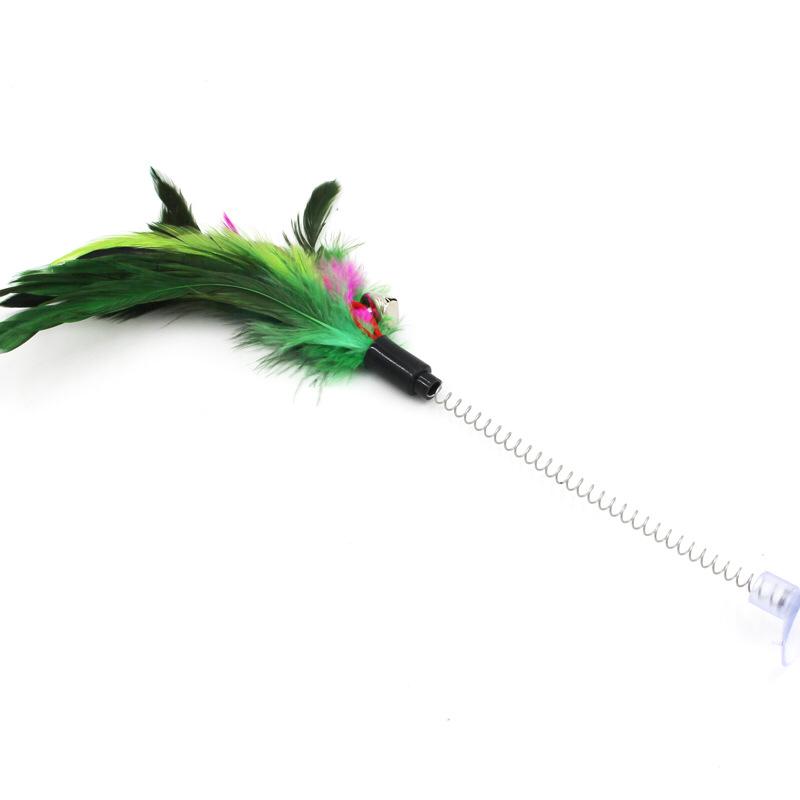 Feathers bell suction toy