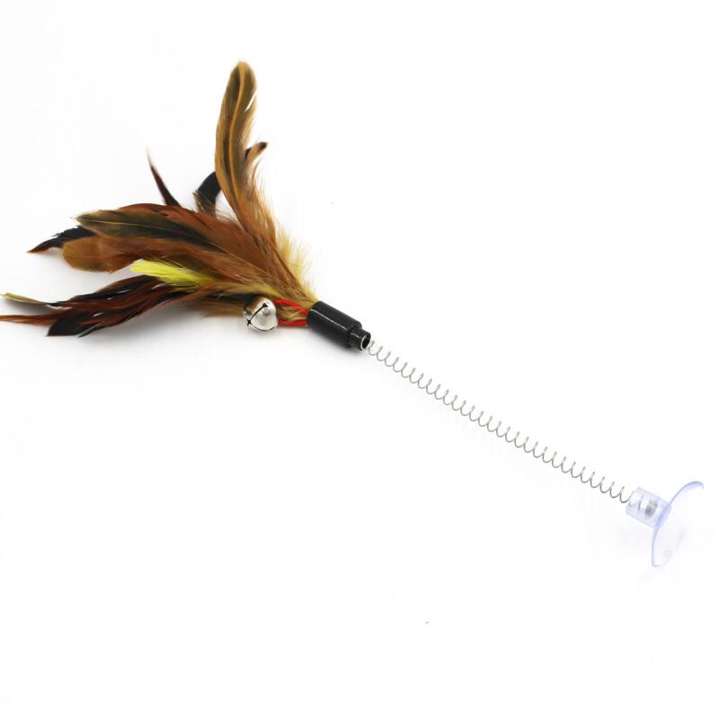 Feathers bell suction toy
