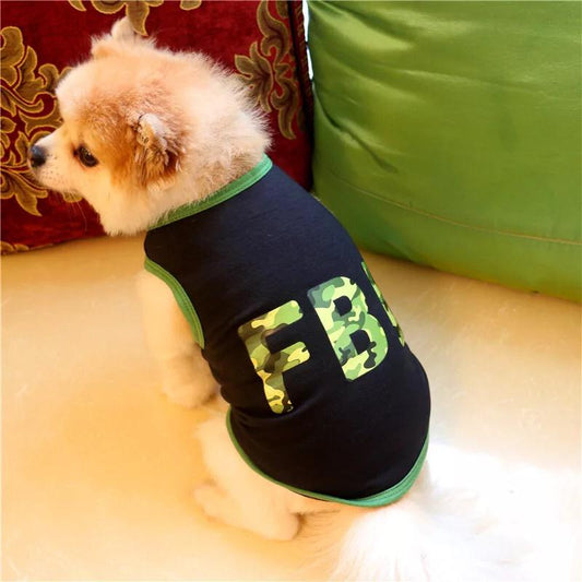 FBI Pet shirt Green Summer