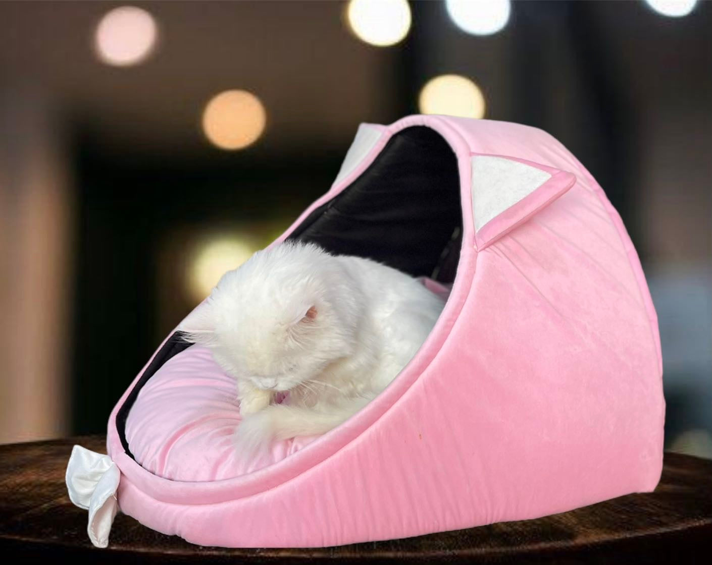 Bow pet house - Pink