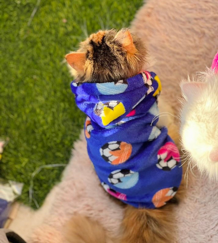 Football pet hoodie - pink