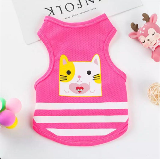 Kitty love pet shirt - pink