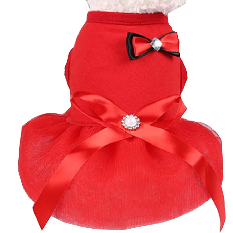 Lexa pet frock - red | Winter