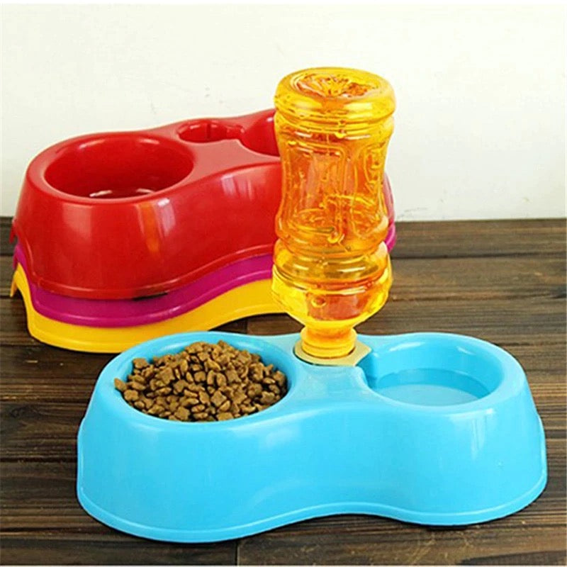 Pet food bowl and water dispenser