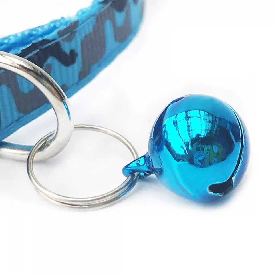 Camouflage Pet Collar with Bell