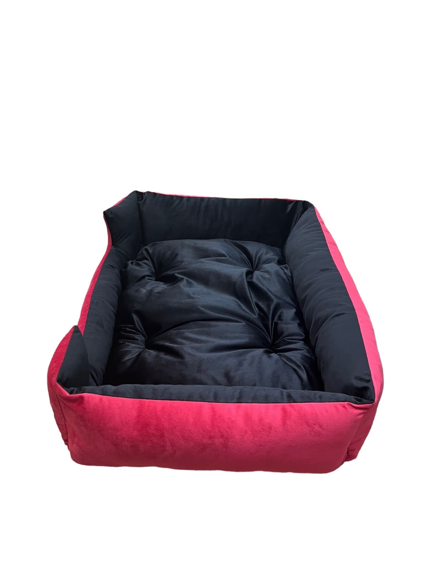 Comfy paw pet bed - XL - For cats & Small breed dogs | Red and Black