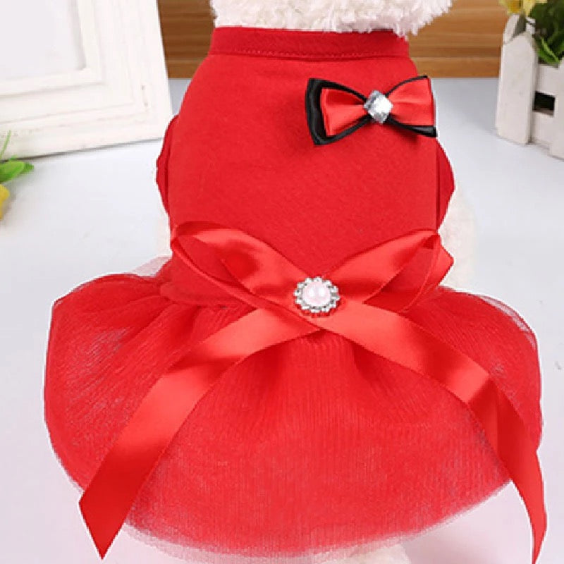 Lexa pet frock - red | Winter