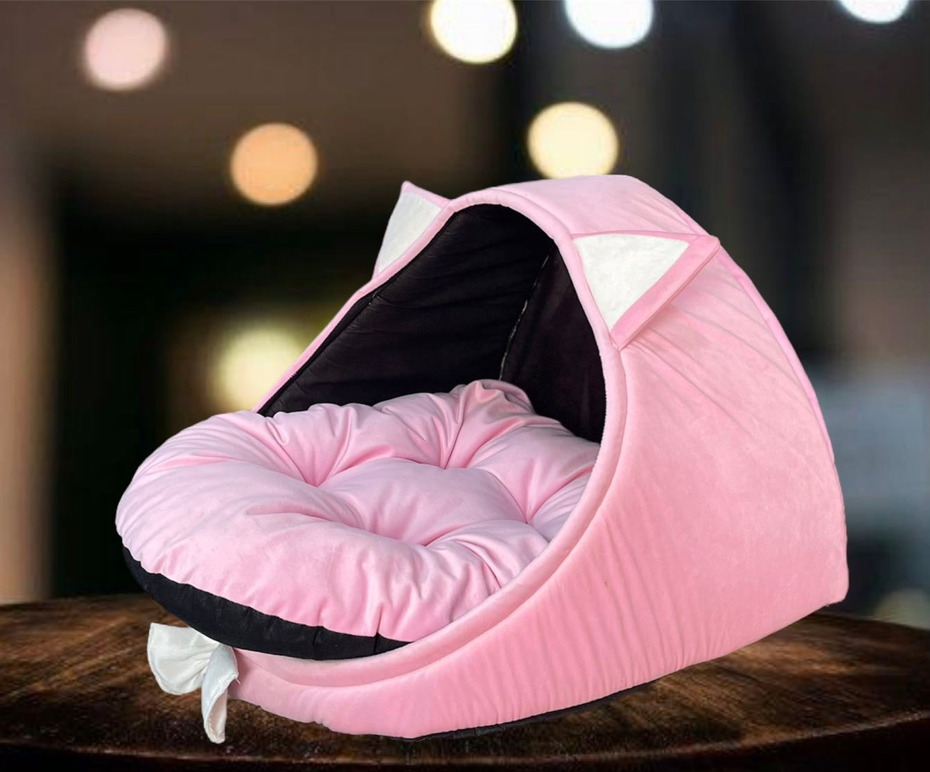 Bow pet house - Pink