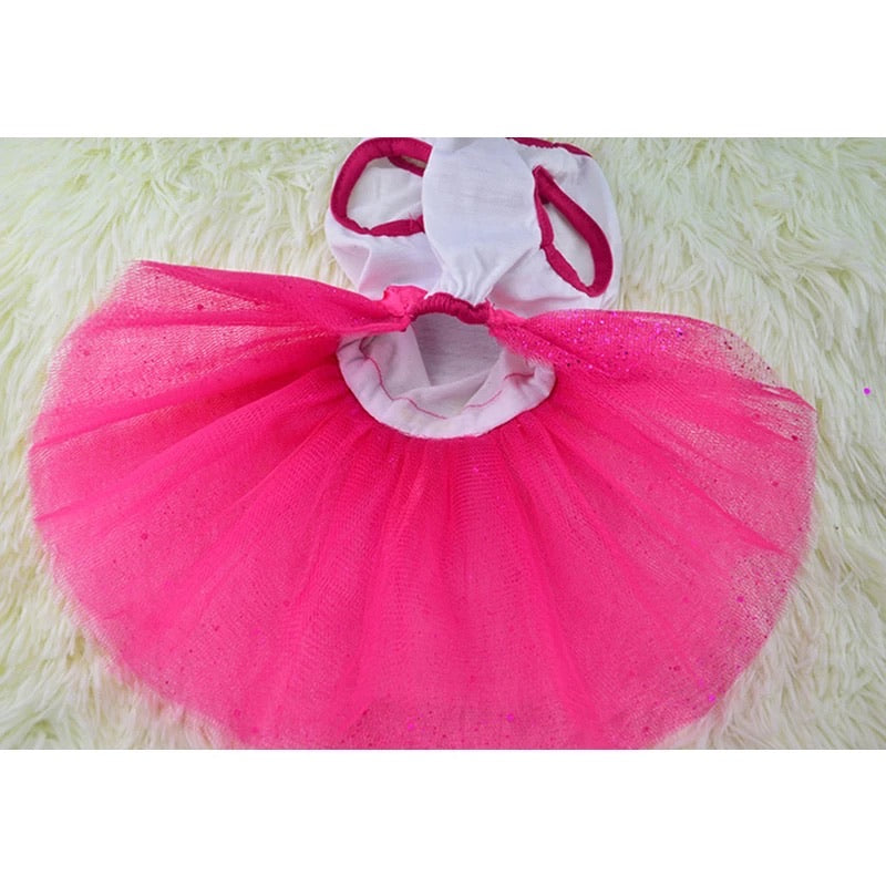 Heart shimmer pet frock